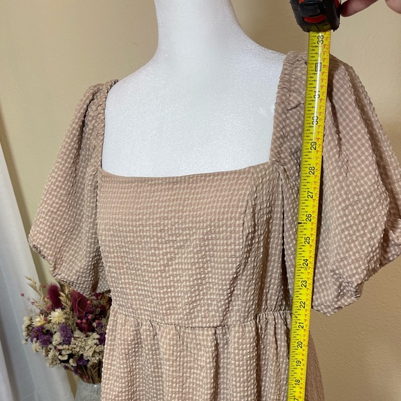 And Now This Women's Square-Neck Short Puff Sleeve Mini Dress - Picture 4 of 8